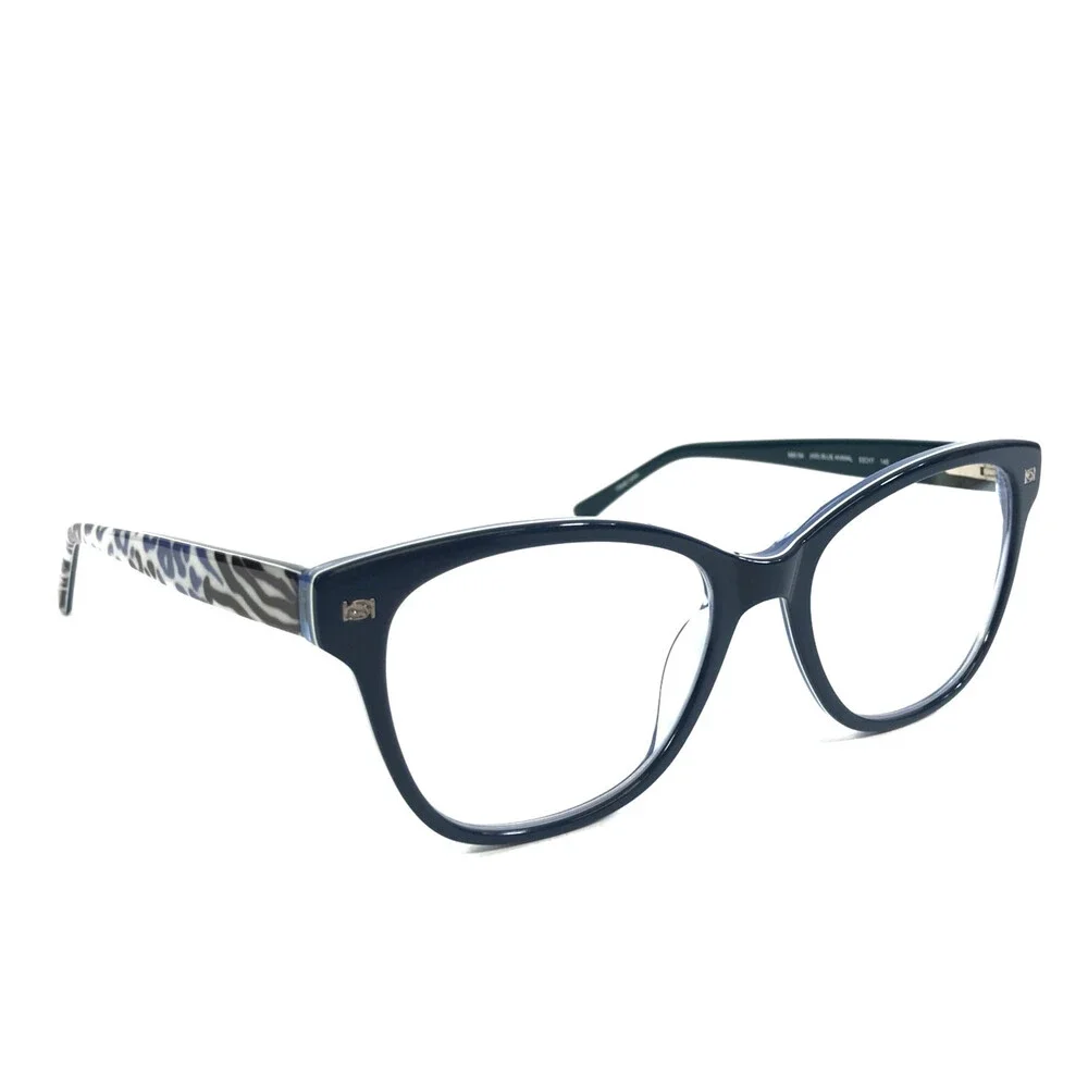 Bebe Eyeglasses Frames BB5194 400 BLUE ANIMAL Black Zebra Print 53-17-140